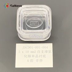 TTV ≤ 10μm A-Face não dopado de tipo N GaN monokristalino de sustrato independente Resistividade 0,1 Ω·cm Dispositivo de potência/Laser W