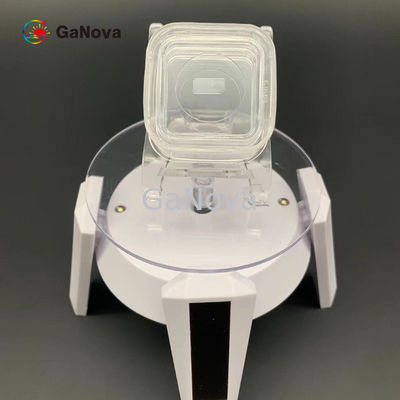 5x10mm2 SP-Face 10-11 Substrato de cristal único GaN de tipo N sem dopagem com TTV ≤ 10μm Resistividade 0,05 Ω·cm