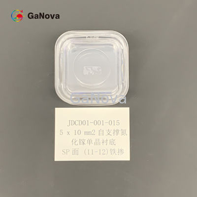 a SP-cara 5*10mm2 (11-12) Un-lubrificou o Si-tipo GaN Single Crystal Substrate Resistivity autônomo &gt; 10 o ⁶ Ω·Dispositivo RF do Cm