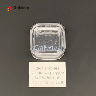 5x10mm2 Sp Face Gan Epitaxial Wafer Un Dopado Si Tipo Gan Substrato Monocristal