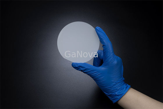 N-tipo diodo emissor de luz Si-lubrificado de 4 polegadas de GaN On Sapphire Wafer SSP Resistivity&lt;0.05 Ω cm, laser, PIN Epitaxial Wafer