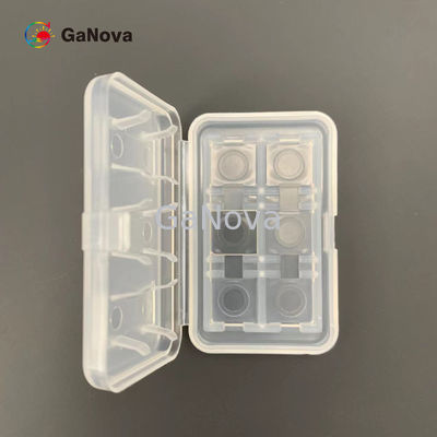 plano de 10*10.5mm2 GaN Single Crystal Substrate C (0001) fora do ângulo para a M-linha central 0,35 ±0.15°